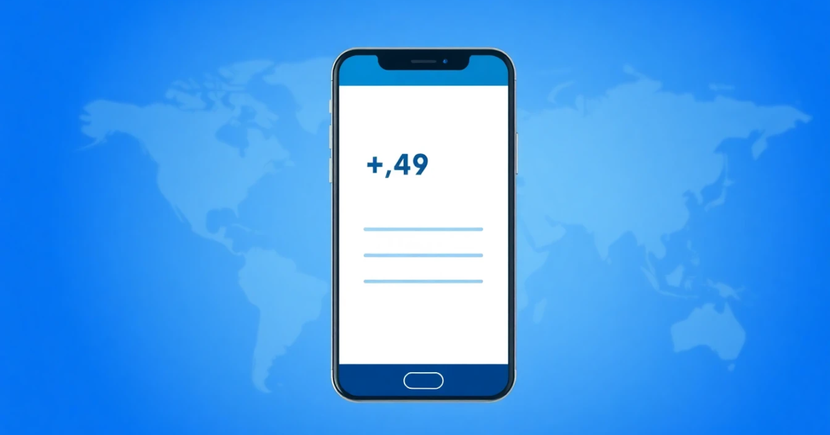 49 Phone: What It Is, How Country Code +49 Works, and How to Use It for Verification