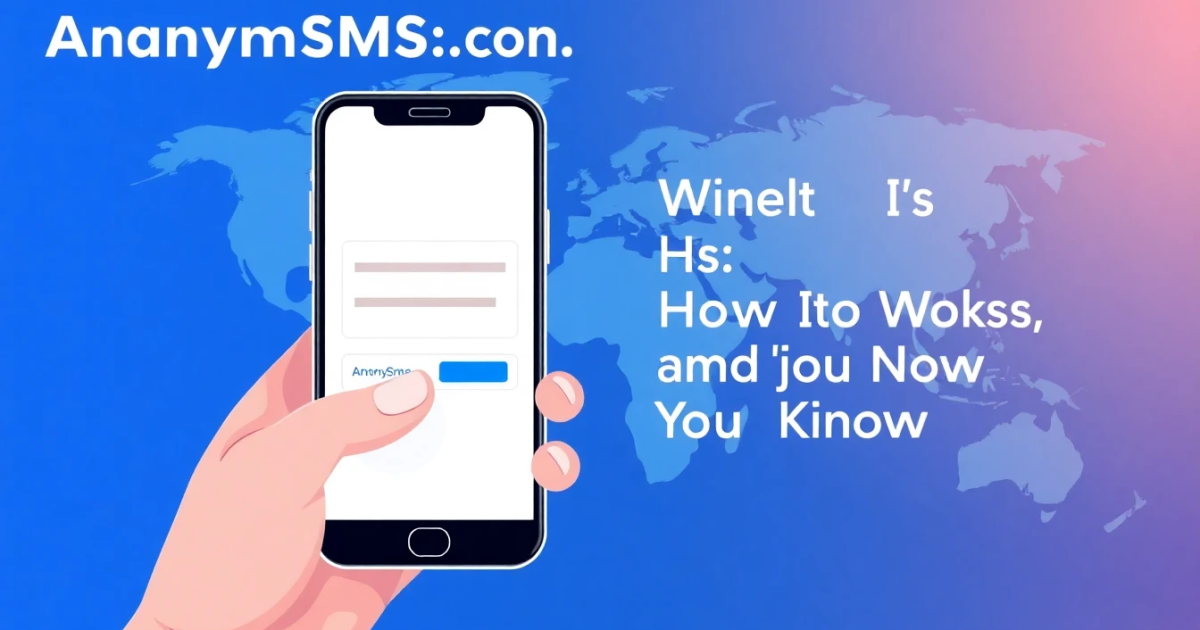 AnonymSMS.com: What It Is, How It Works, and What to Know