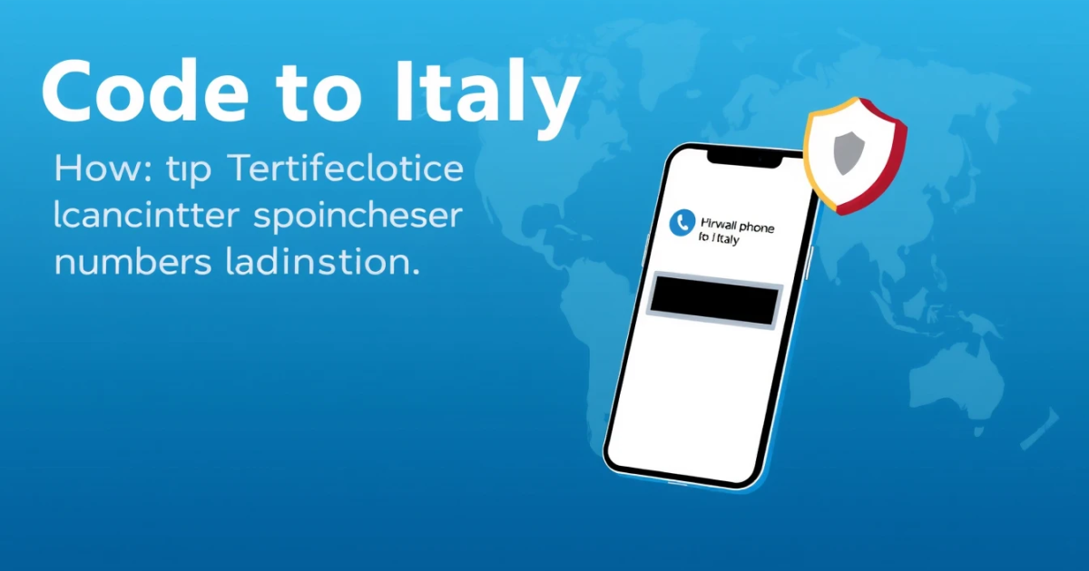 Code to Italy: How to Dial, Text, and Verify Phone Numbers in Italy