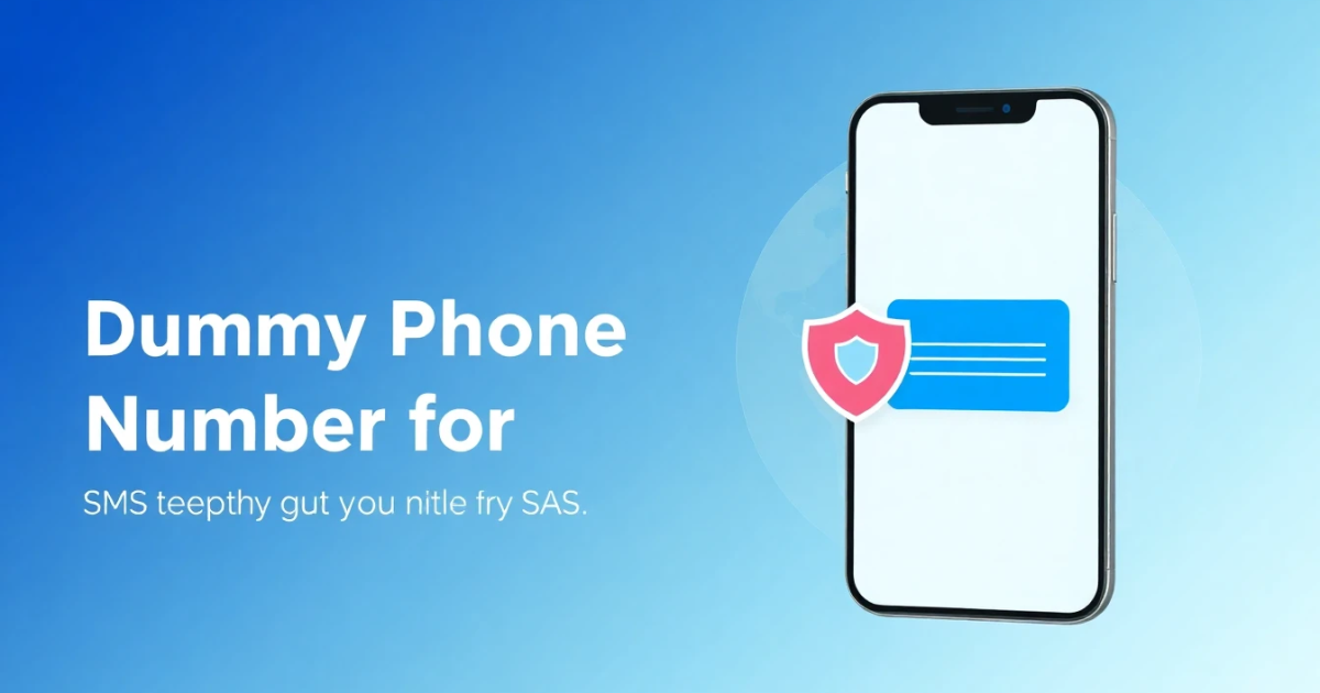 Dummy Phone Number for SMS: Everything You Need to Know