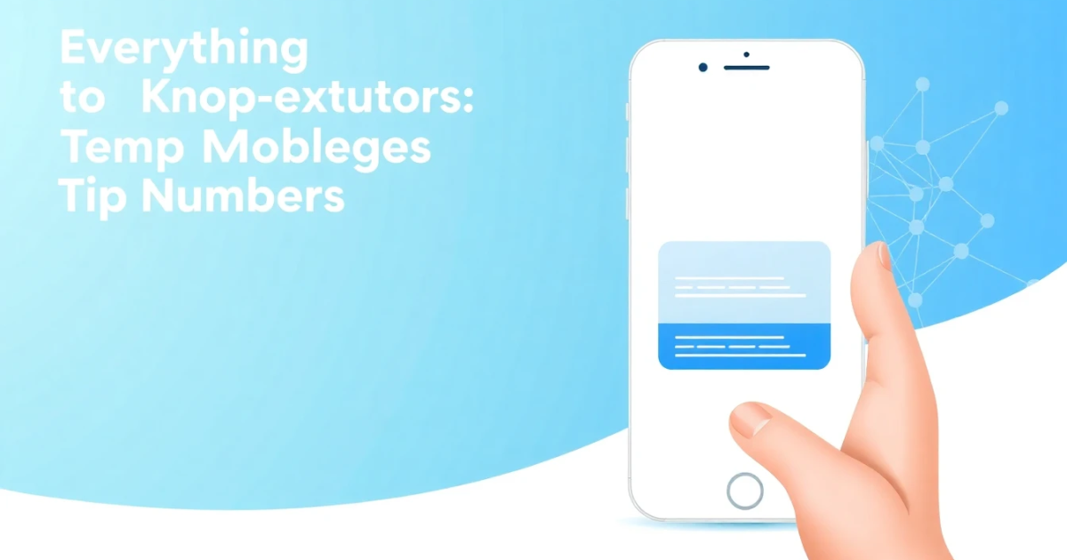 Everything You Need to Know About Temp Mobile Numbers