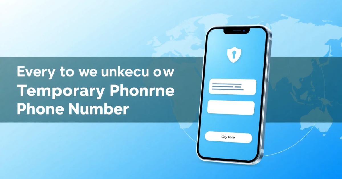 Everything You Need to Know About Using a Temporary Phone Number for Texting