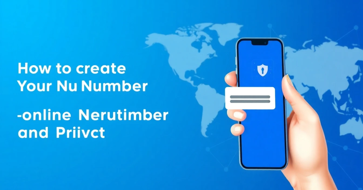 How to Create a Number for Online Verification and Privacy