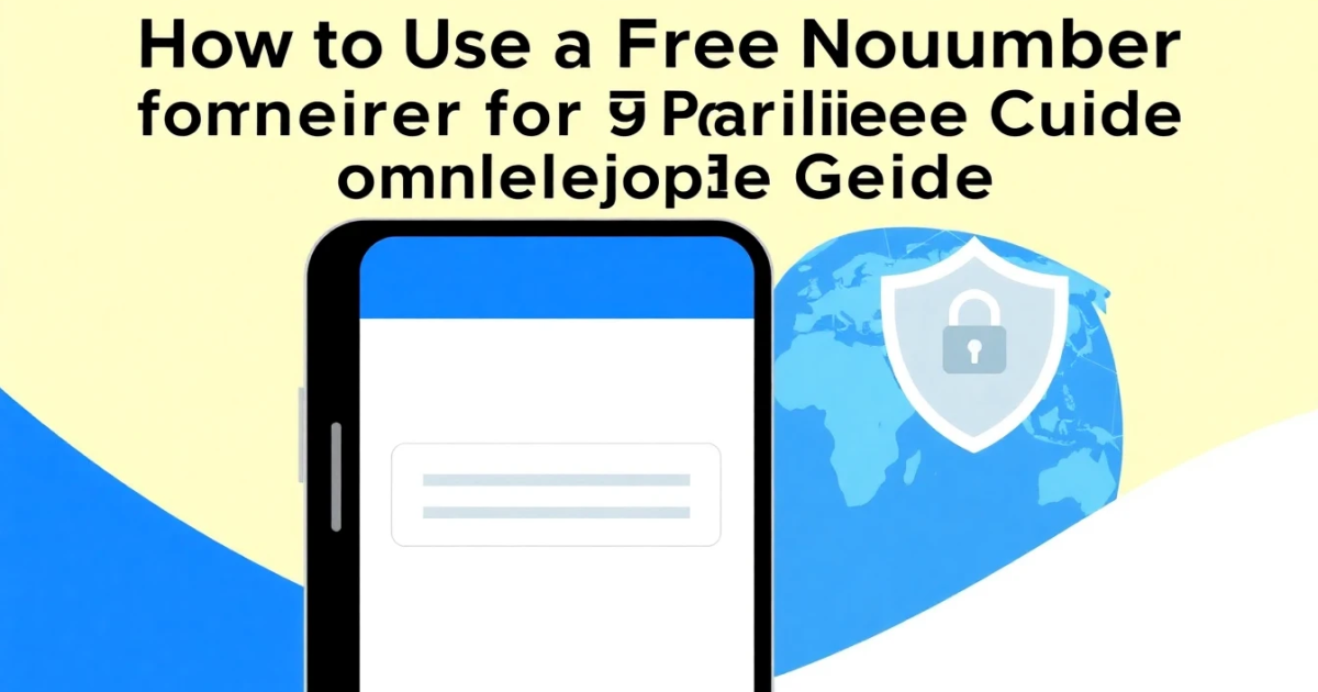 How to Use a Free Phone Number for Verification Code: Complete Guide