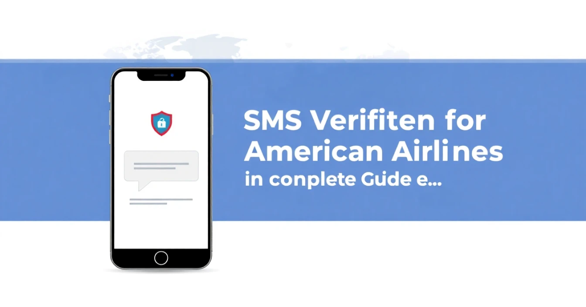 Online SMS Verification for American Airlines: A Complete Guide