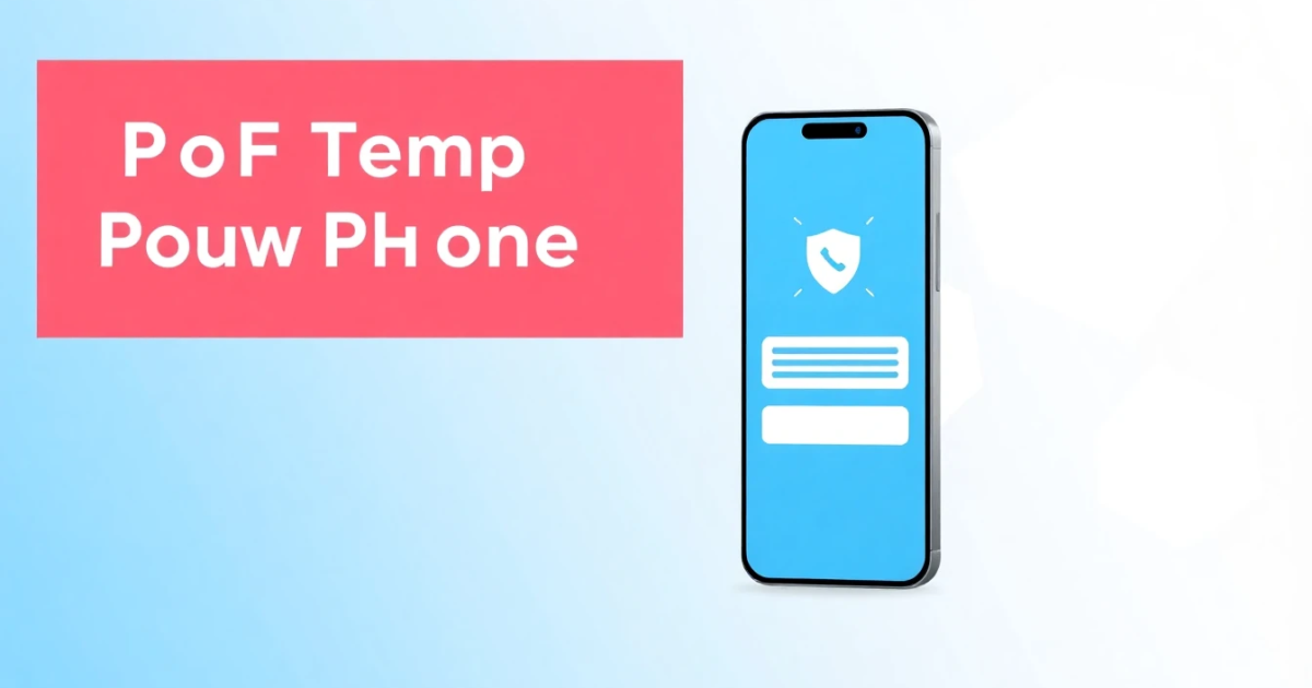 Pof Temp Phone Number Free: Everything You Need to Know