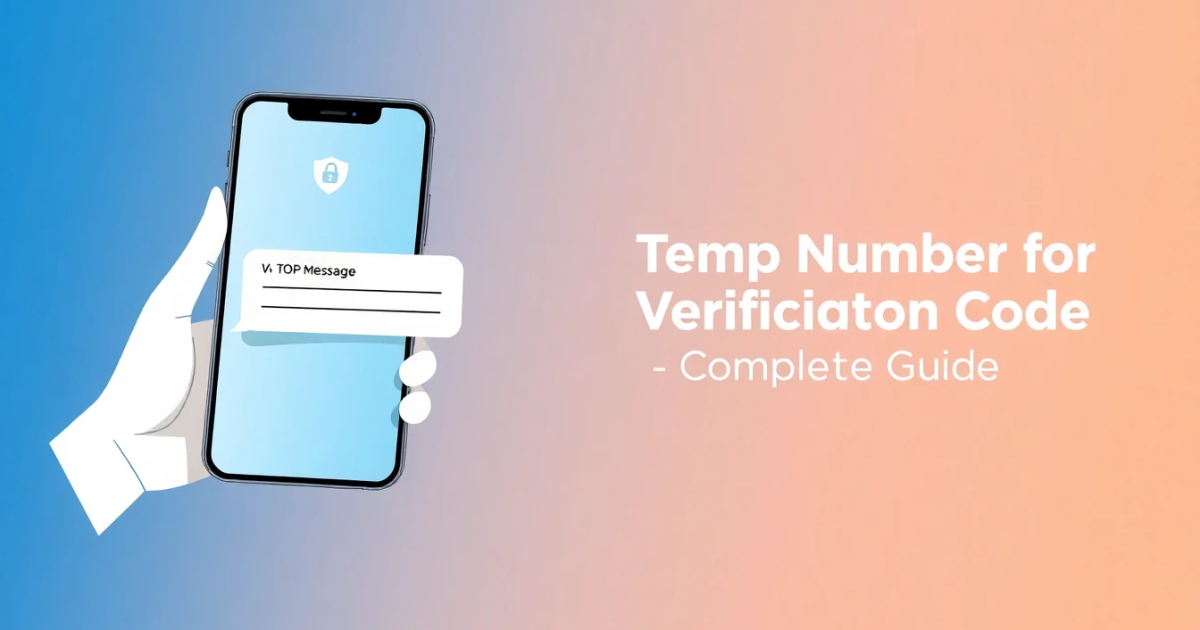 Temp Number for Verification Code: Complete Guide