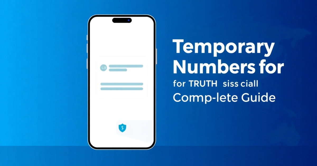 Temporary Numbers for Truth Social: The Complete Guide
