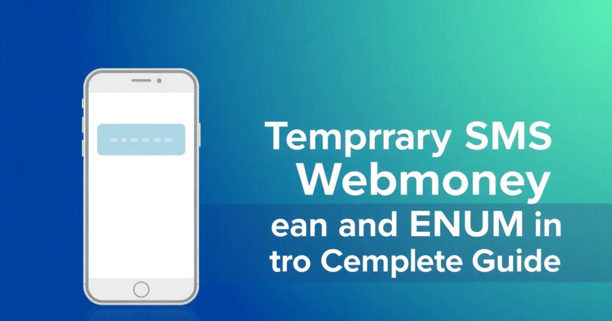 Temporary SMS for Webmoney and ENUM in Czechia: A Complete Guide