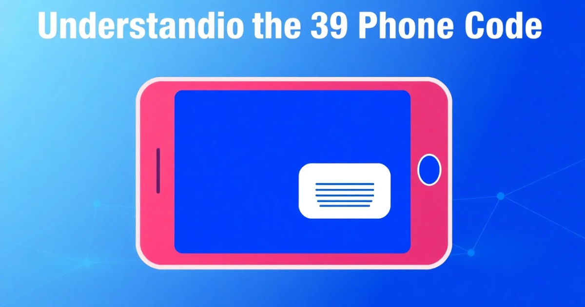 Understanding the 39 Phone Code: A Non-Technical Guide