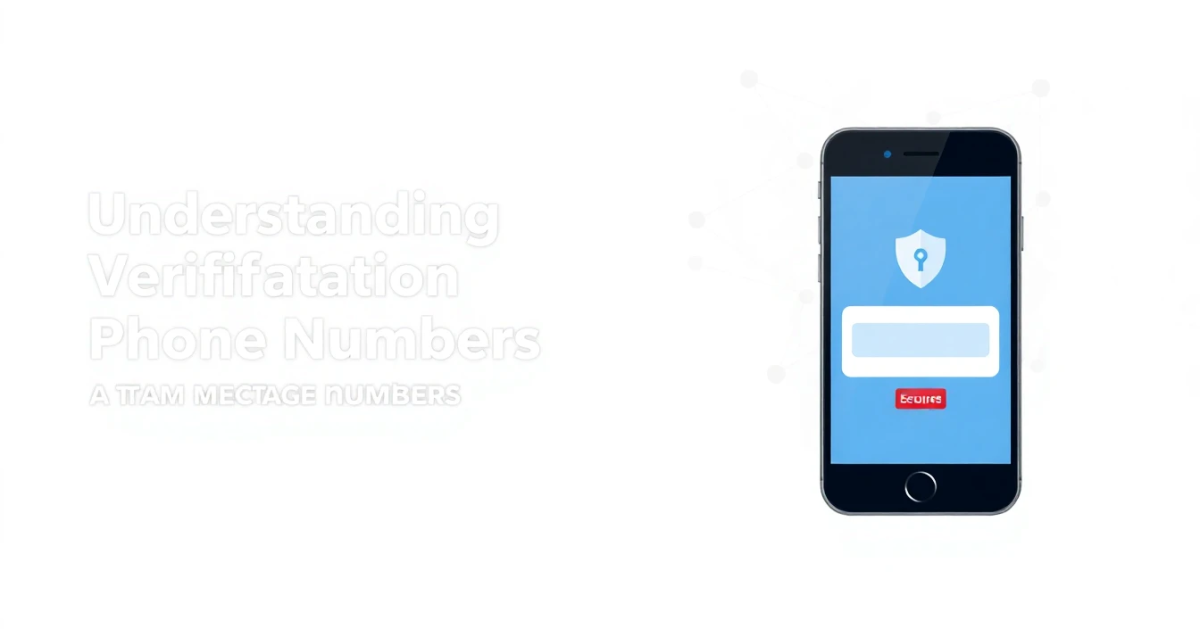 Understanding Verification Phone Numbers: A Comprehensive Guide