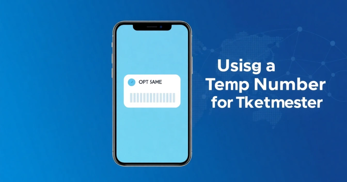 Using a Temp Number for Ticketmaster in Morocco