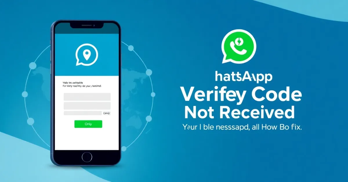 WhatsApp Verify Code Not Received: Why It Happens and How to Fix It