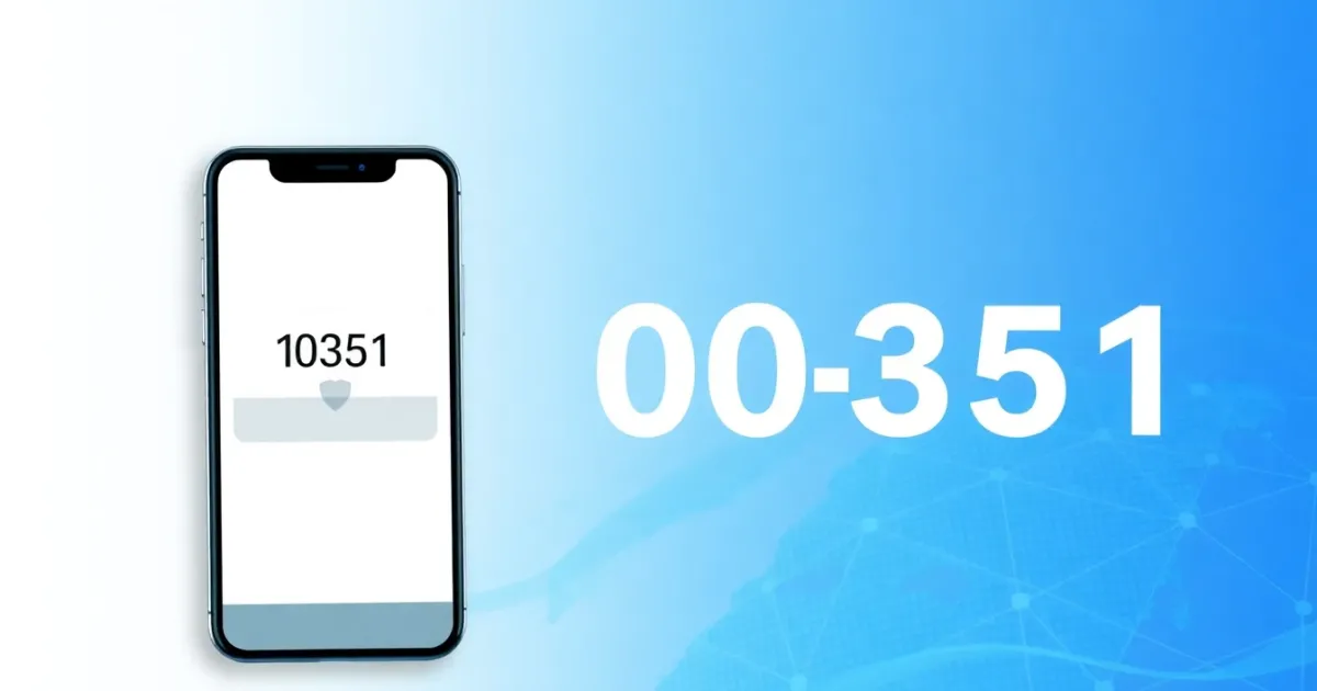 00351 Country Code: Location, Format, and How to Dial It