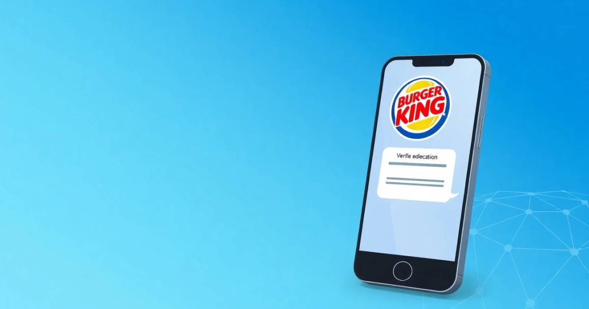 Burger King Verification Code: Why You Got It and What to Do Next