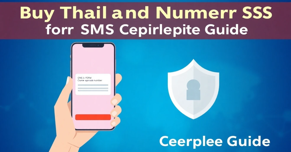 Buy Thailand Number for SMS Verification: Complete Guide