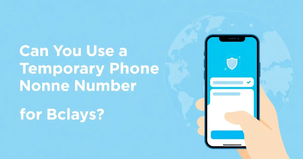 Can You Use a Temporary Phone Number for Barclays? What You Need to Know