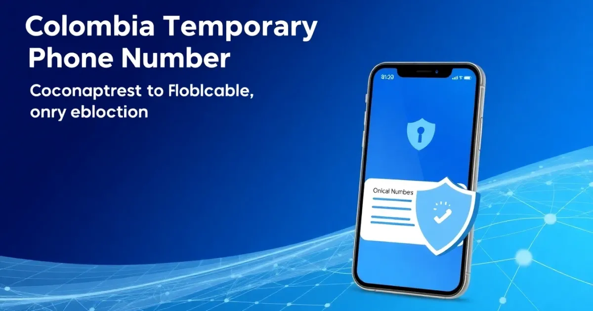 Colombia Temporary Phone Number: Complete Guide to Online SMS Verification