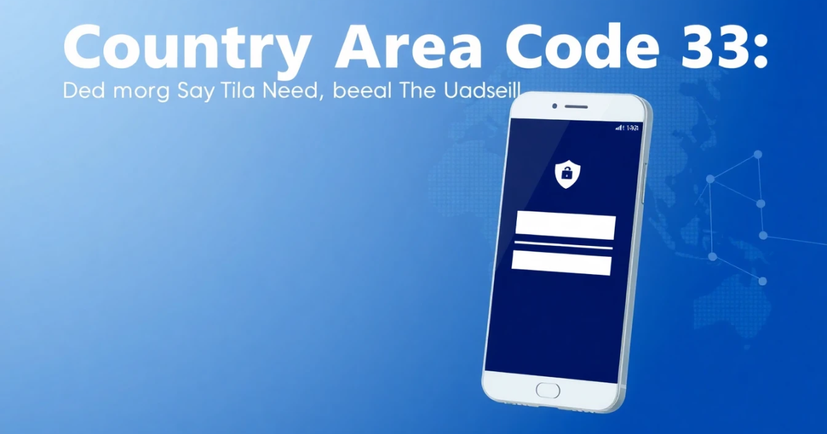 Country Area Code 33: Everything You Need to Know About Dialing France