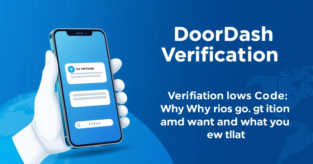 DoorDash Verification Code: Why You Got It and What to Do Next