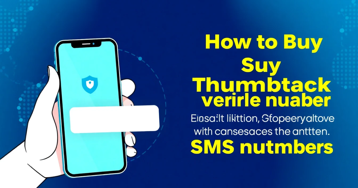 How to Buy a Thumbtack Verification Number and Why Professionals Need Alternative SMS Options