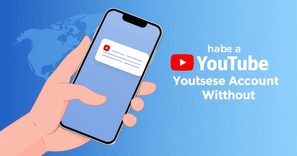 How to Create a YouTube Account Without Gmail