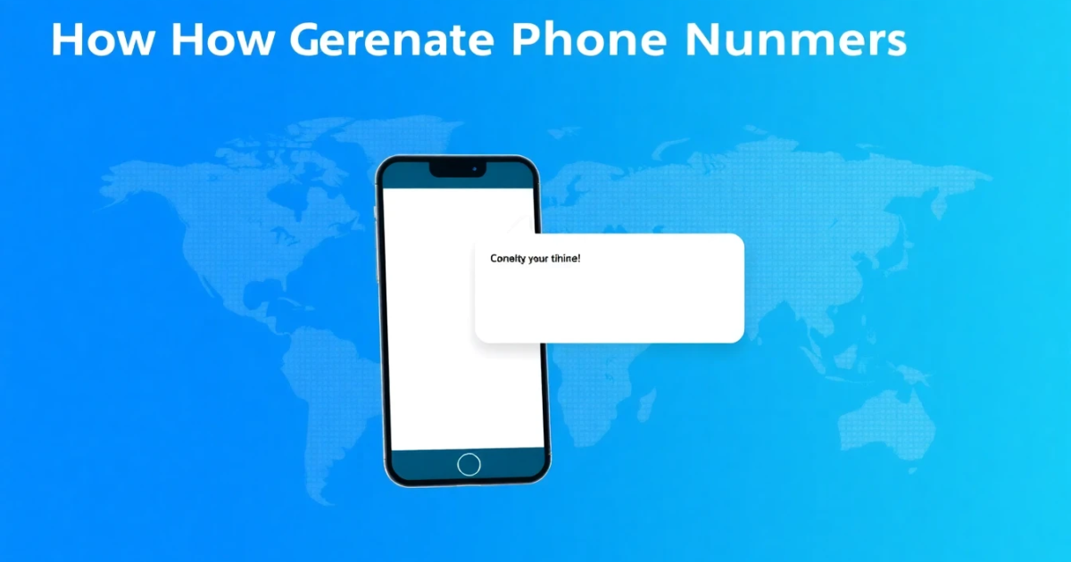 How to Generate Phone Numbers for Online Verification and Privacy