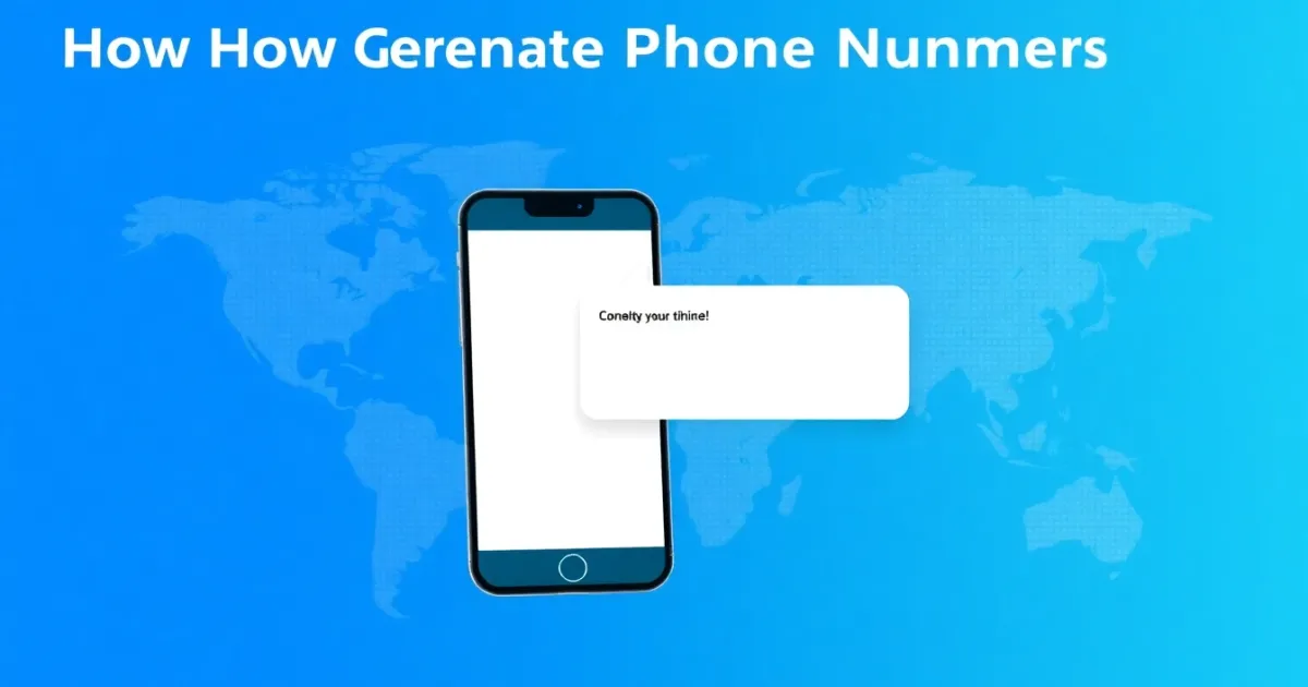 How to Generate Phone Numbers for Online Verification and Privacy
