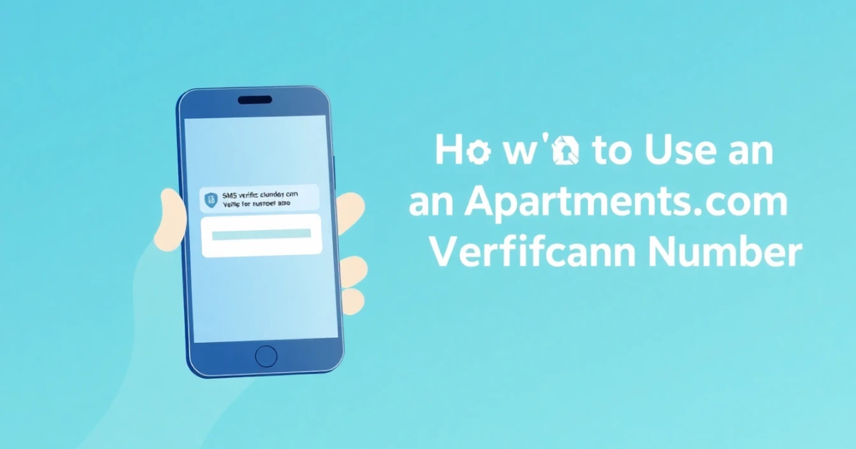 How to Get and Use an Apartments.com Verification Number Safely