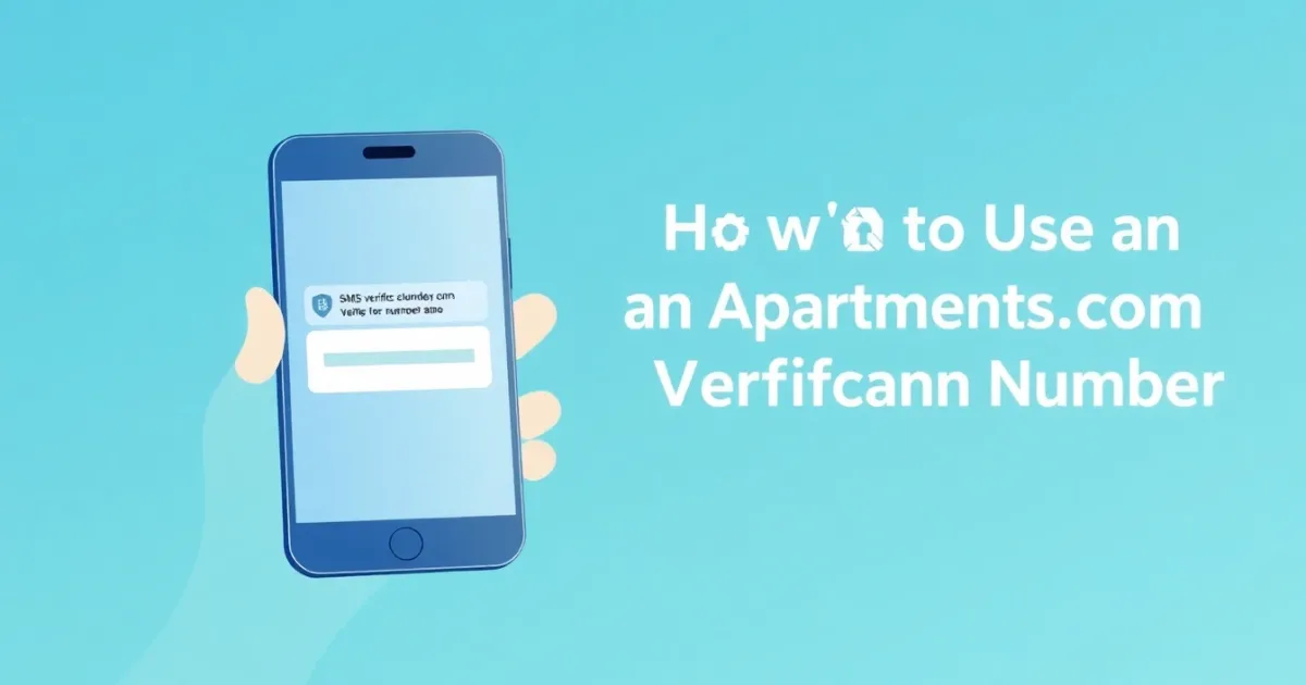 How to Get and Use an Apartments.com Verification Number Safely