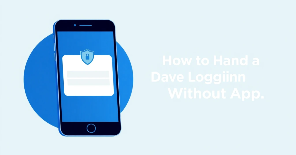 How to Handle a Dave Login Without App: What You Need to Know