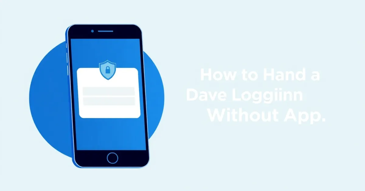 How to Handle a Dave Login Without App: What You Need to Know