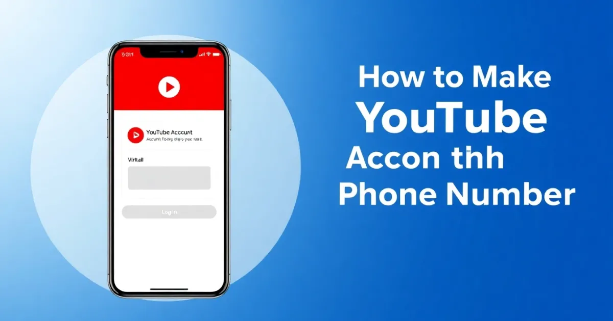 How to Make a YouTube Account Without Phone Number