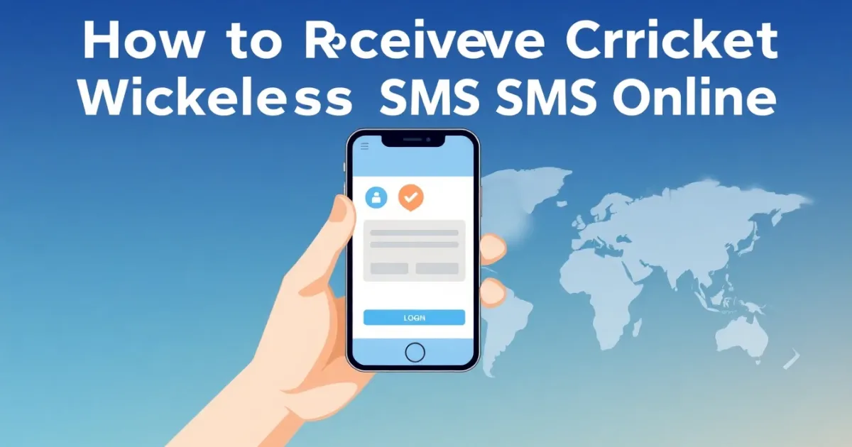 How to Receive Cricket Wireless SMS Online