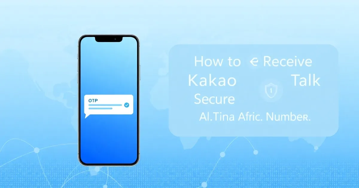How to Receive KakaoTalk SMS with a South Africa Number