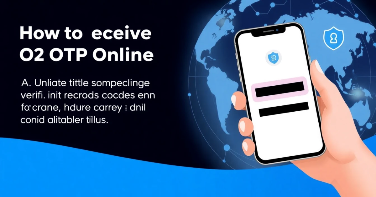 How to Receive O2 OTP Online: A Guide to Verification Codes and Alternatives