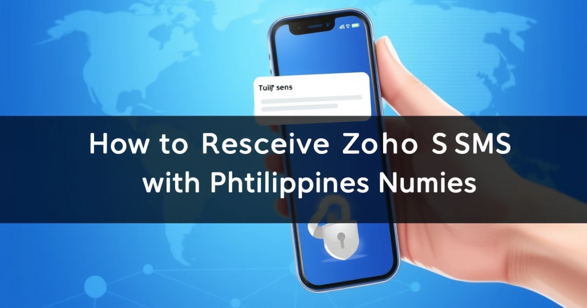 How to Receive Zoho SMS with a Philippines Number