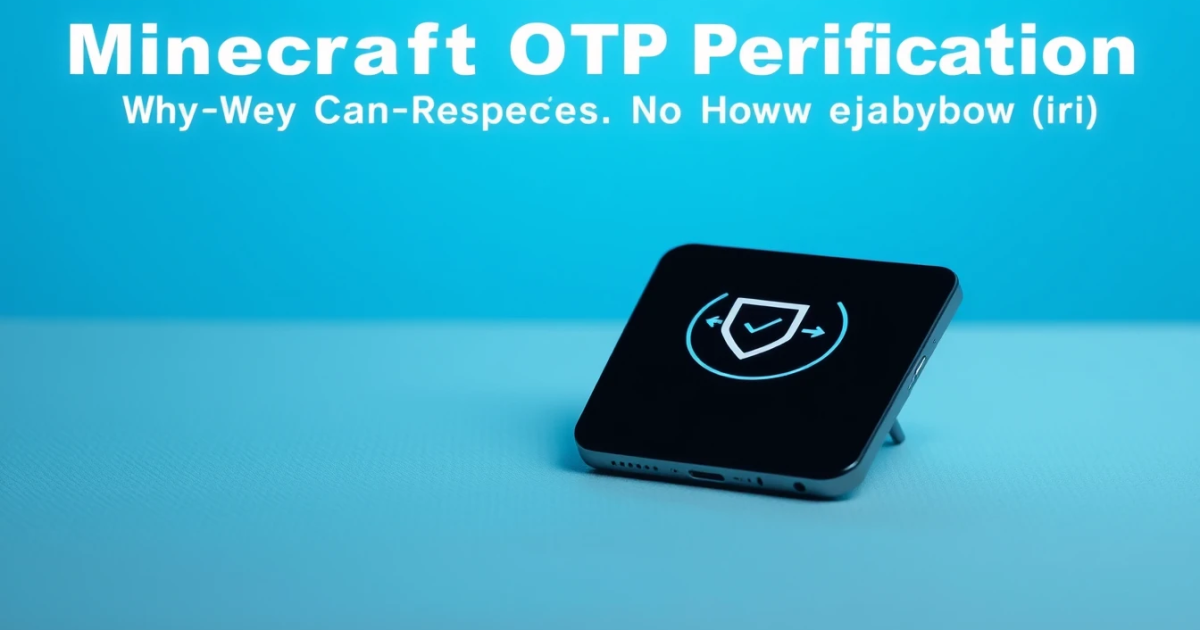 Minecraft OTP Verification: Why Your Code Fails and How to Fix It