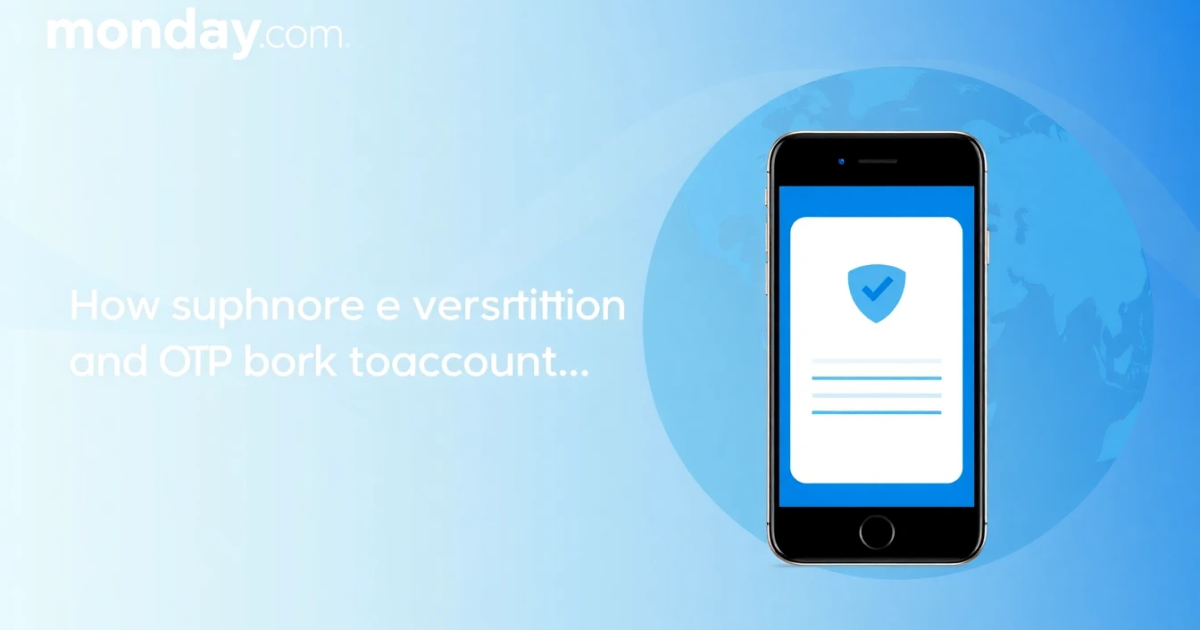 monday.com SMS Activation: How Phone Verification and OTP Work for Your Account
