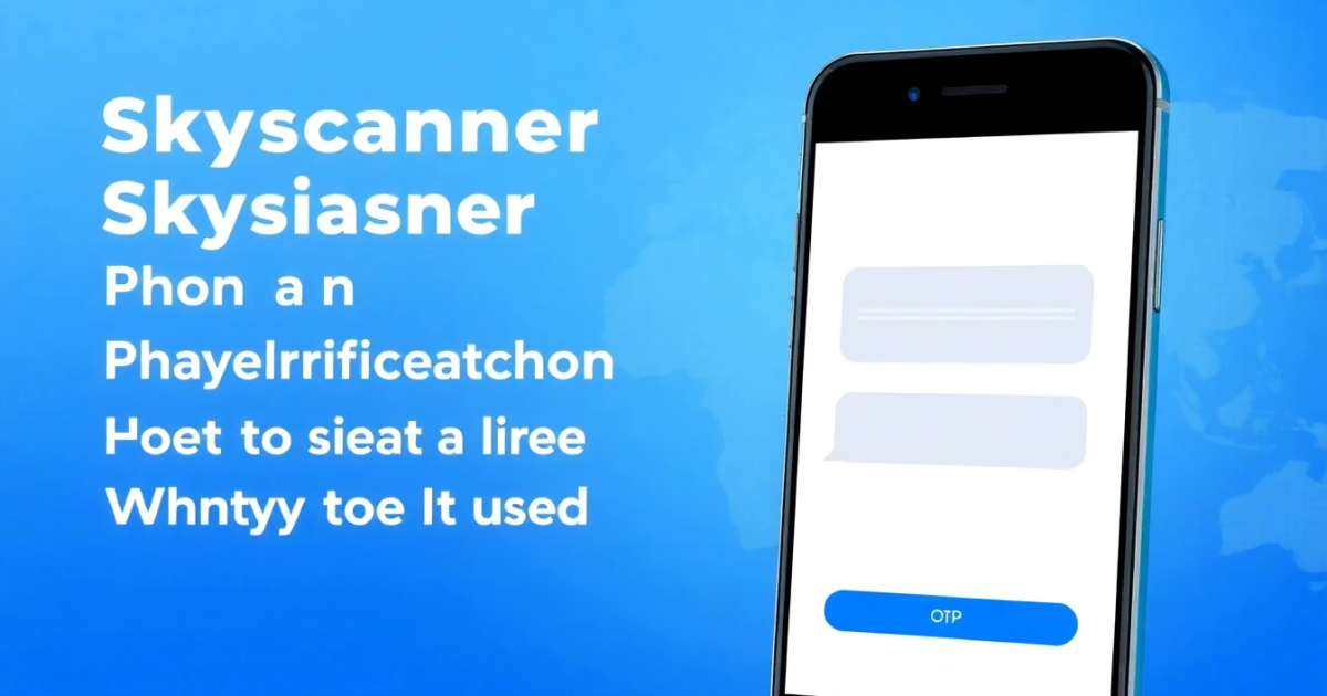Skyscanner Phone Verification Service: How It Works and Why It Is Used