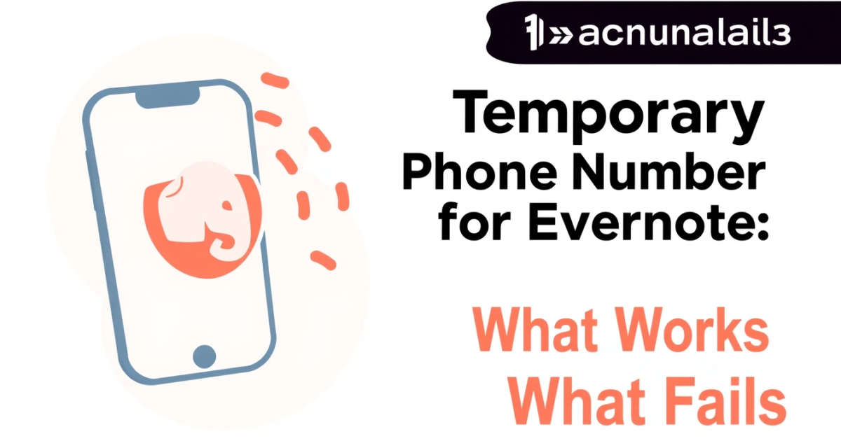 Temporary Phone Number for Evernote: What Works and What Fails