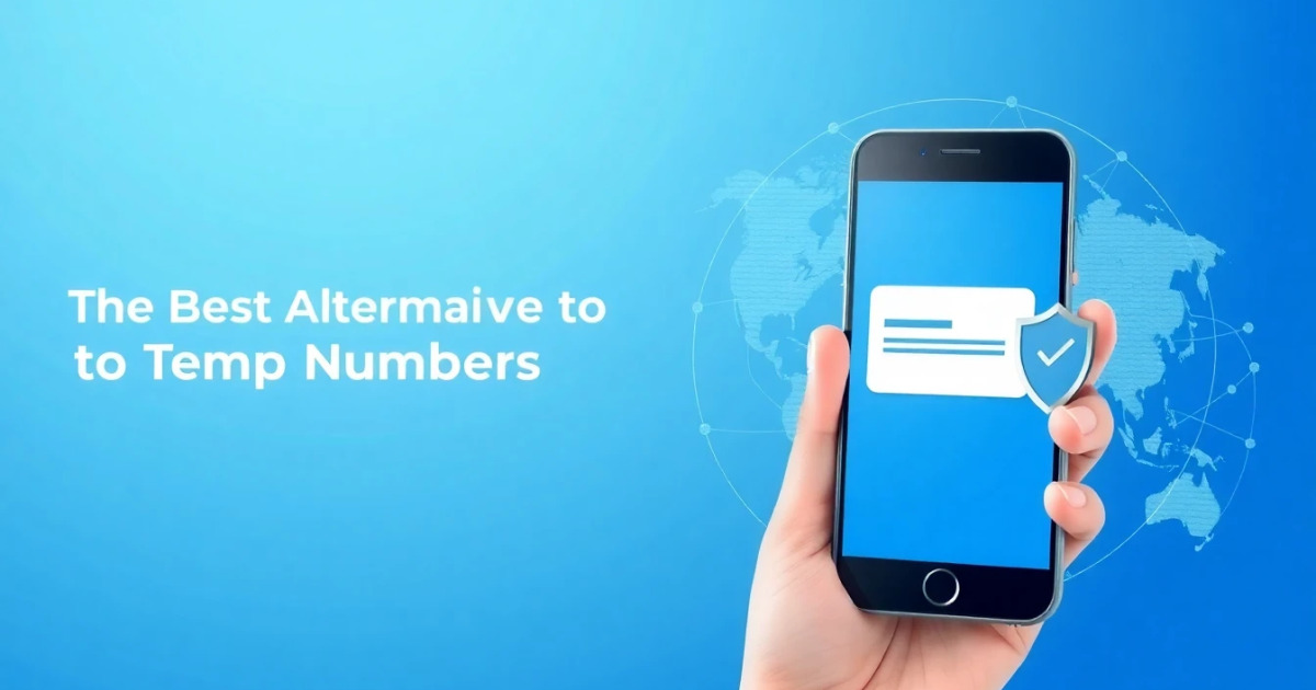 The Best Alternative to Temp Numbers for SMS Verification