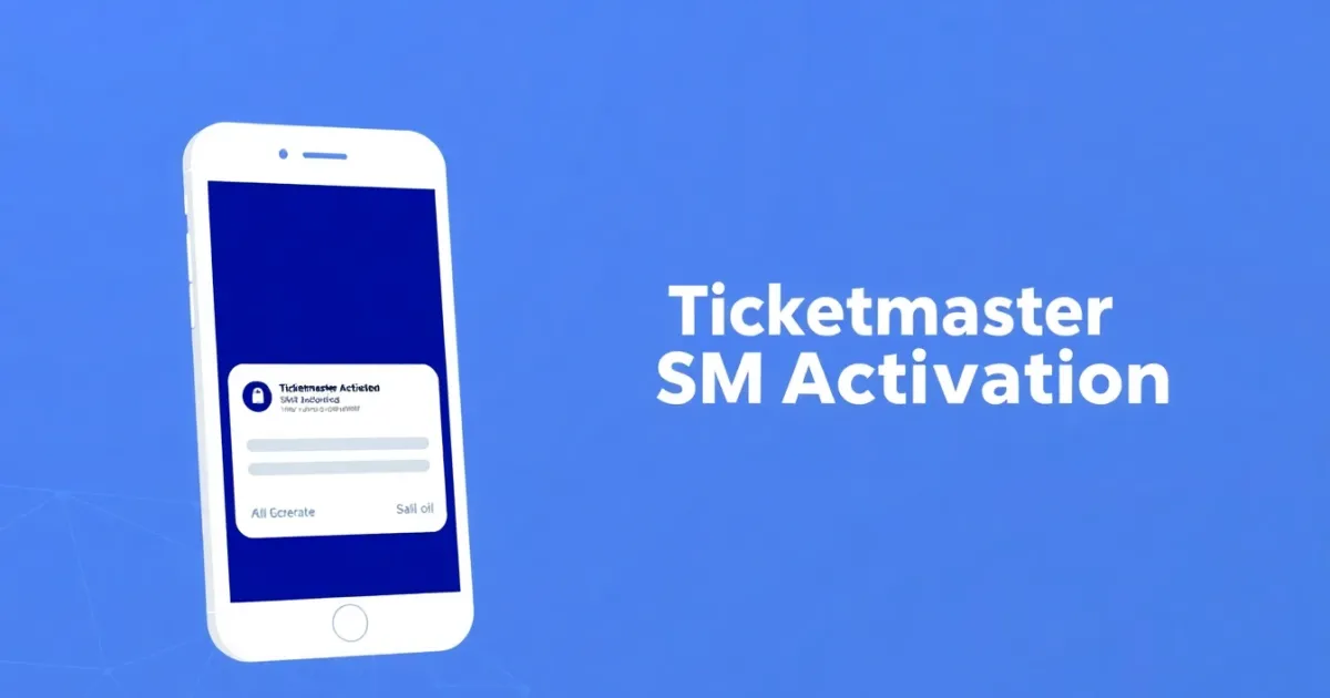 Ticketmaster SMS Activation: What It Is, How It Works, and Troubleshooting Guide