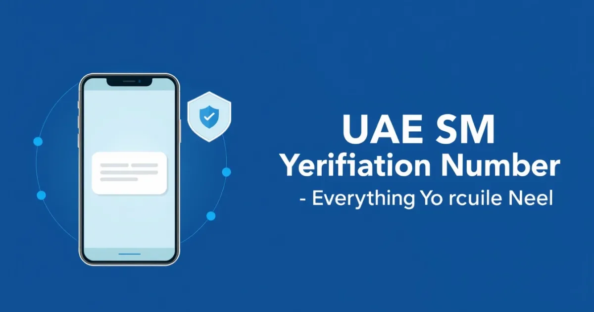 UAE SMS Verification Number: Everything You Need to Know