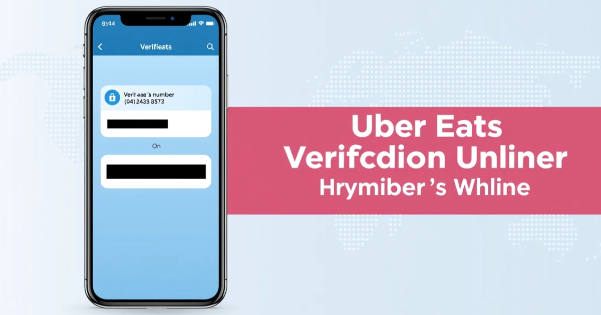 Uber Eats Verification Number Online: How Phone Verification Works