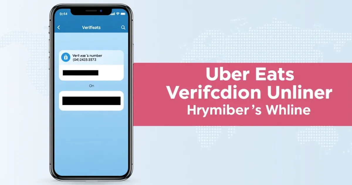 Uber Eats Verification Number Online: How Phone Verification Works
