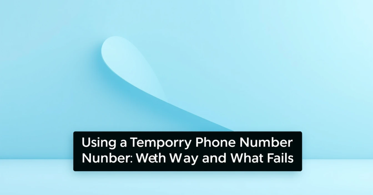 Using a Temporary Phone Number for Ticketmaster: What Works and What Fails