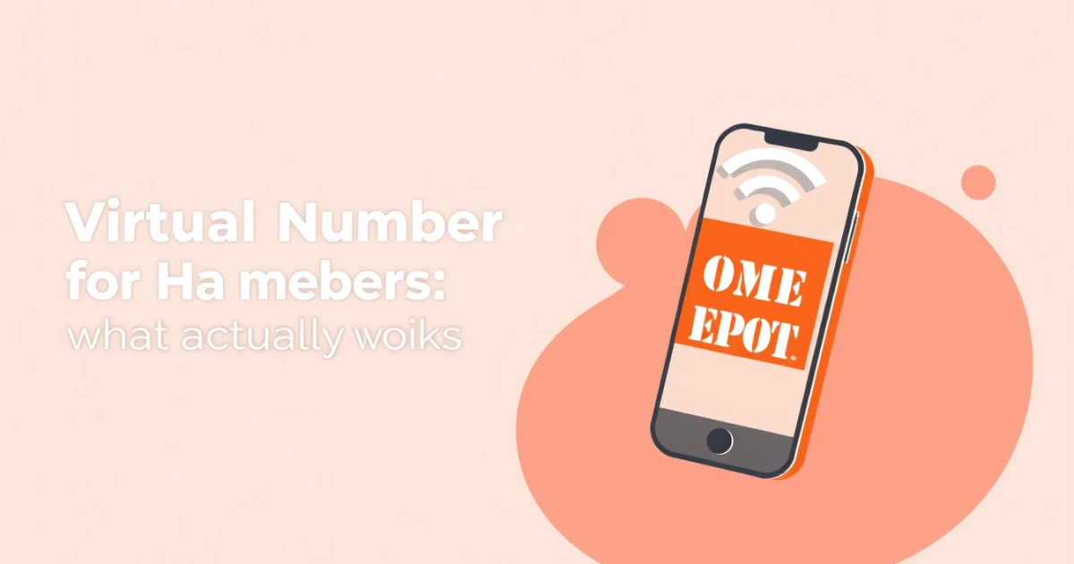 Virtual Number for Home Depot: What Actually Works for Verification