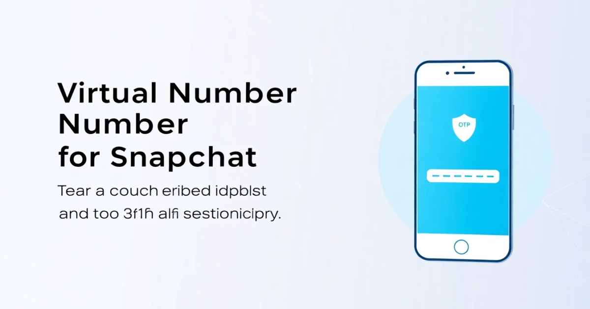 Virtual Number for Snapchat: How to Create and Verify an Account Safely