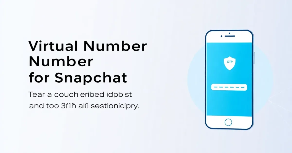 Virtual Number for Snapchat: How to Create and Verify an Account Safely